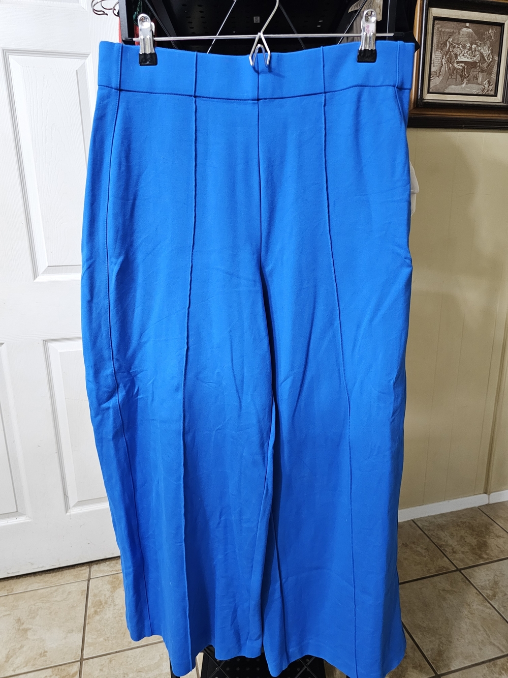 Bright Blue Wide-Leg Women's Trousers
